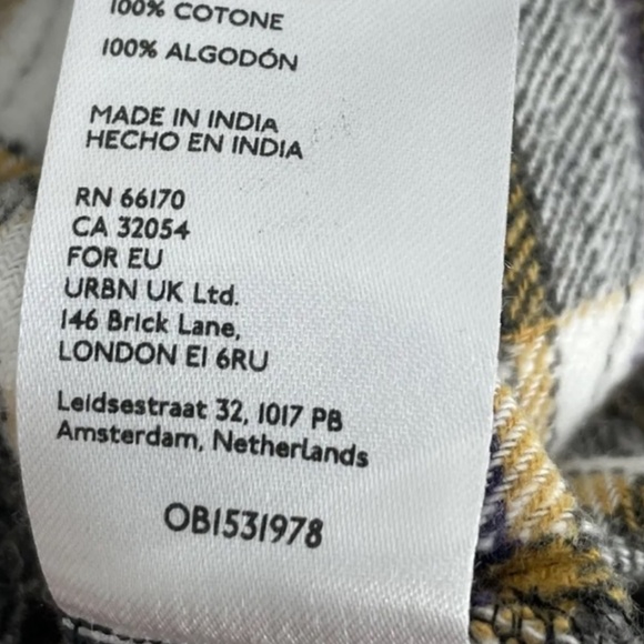 Urban Outfitters BDG raw edge flannel shirt - Picture 3 of 5
